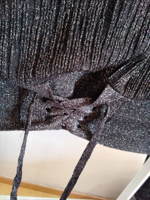 Camisola curta brilho MANGO tamanho S