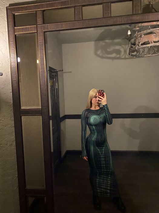Vestido Psicadélico Senhora Verde