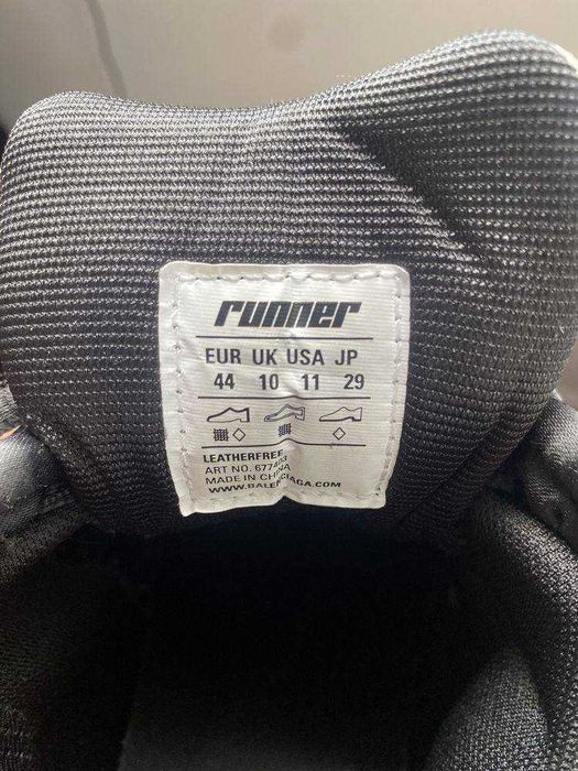 (БЕЗ ПЕРЕДОПЛАТИ)Balenciaga Runner баленсіага раннер чорні білі