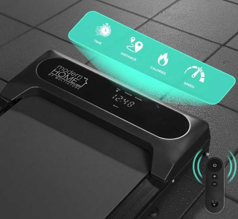 BIEŻNIA DOMOWA elektryczna + poręcz / WALKING PAD treningowy do 10km/h