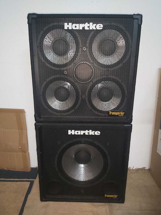 Baixo amp Harley Benton + colunas Hartke