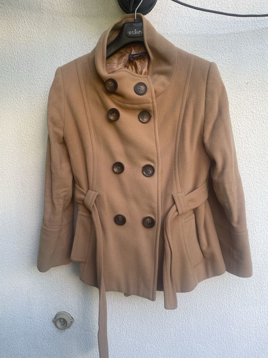 Casaco Oxford bege senhora