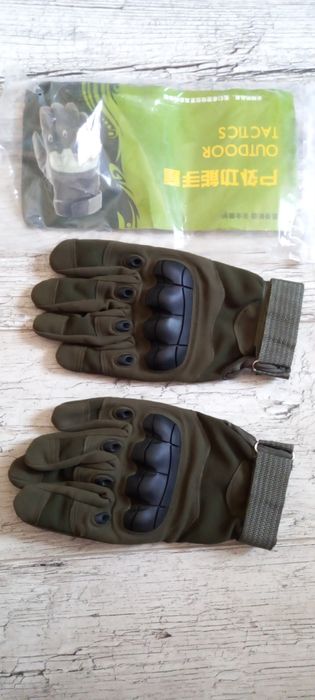 Рукавички тактичні з захистом кісточок (Олива)