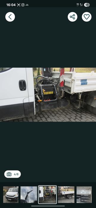 IVECO 70C18 Wywrotka  + HDS