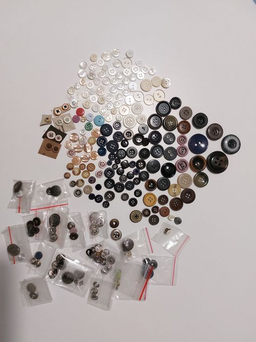 Botões de vários tamanhos