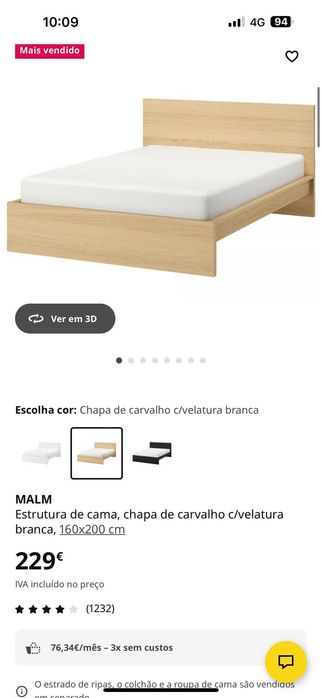 Cama de Casal como na foto leva tudo