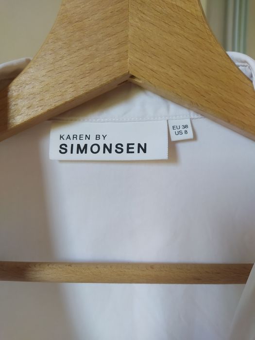 Biała koszula 100% bawełna Karen by Simonsen rozm. 38 klasyczna