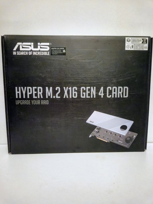 Asus Karta Hyper M.2x16 4 generacji (PCle 4.0/3.0)