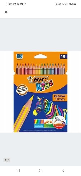 Kredki ołówkowe Bic Evolution 18 kol