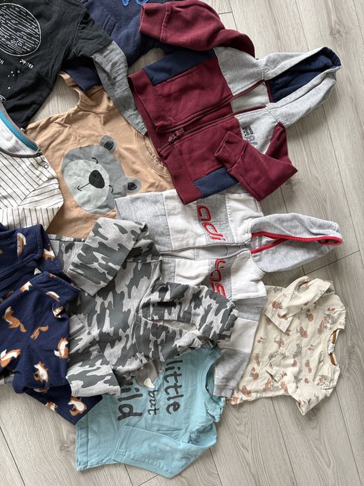 Bluzy bluzki dla chłopca 92 komplet zestaw paczka