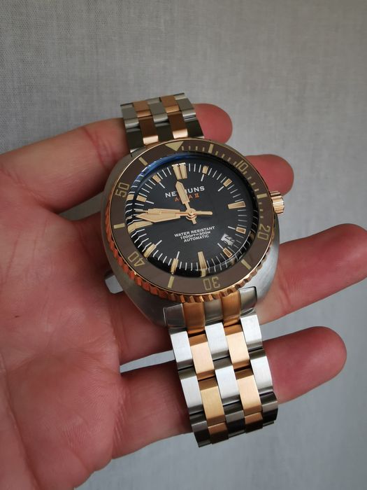 Zegarek Nethuns Aqua II Steel 300M Automatic szafirowe szkło
