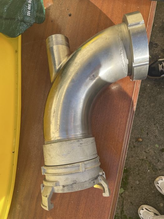 Codo de Descarga para Cisternas Pulverulentas – Aço Inox (Novo)