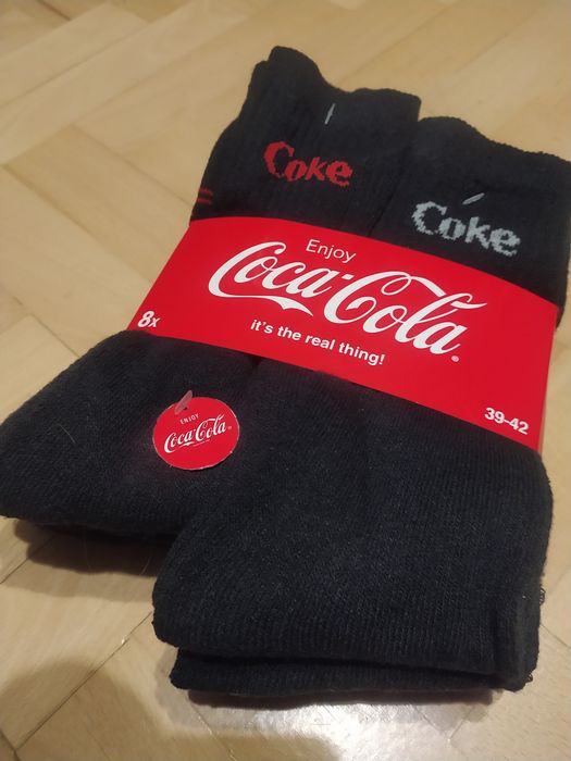 Skarpetki coca-cola 8 par 39-42