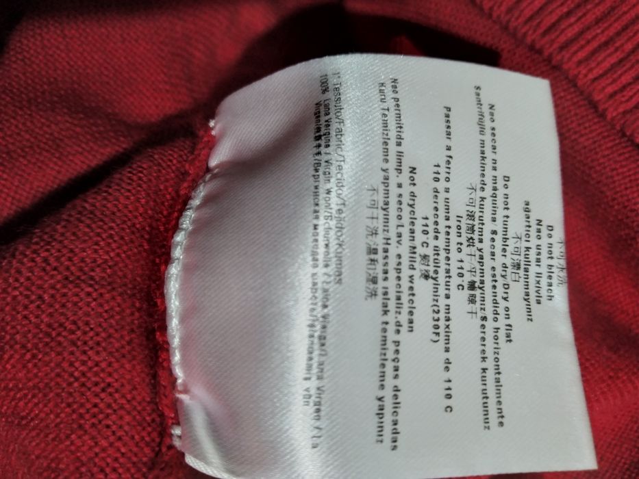 Sweter oryginalny Versace jeans welna