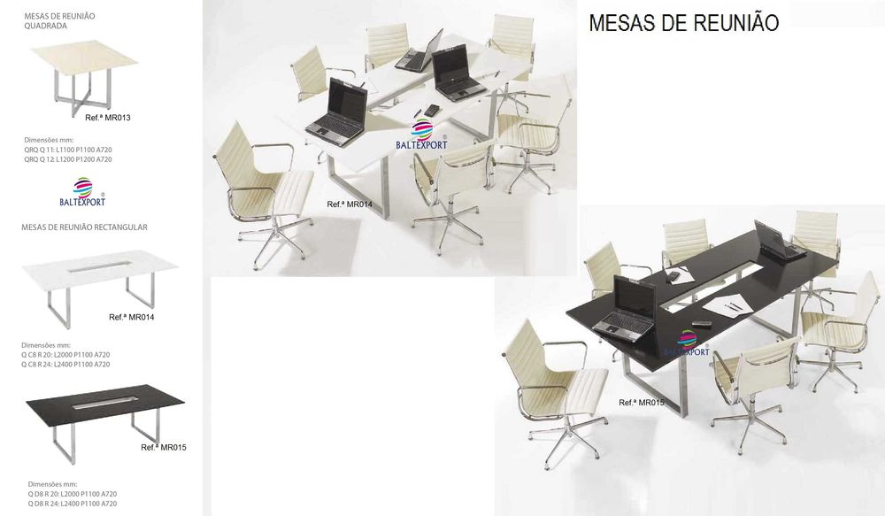 Mesas de Reunião, Standard ou Feitas à Medida p/ o seu Espaço NOVO