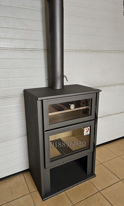 Salamandra Lenha Forno INOX  - NOVAS - Fabricada em Portugal
