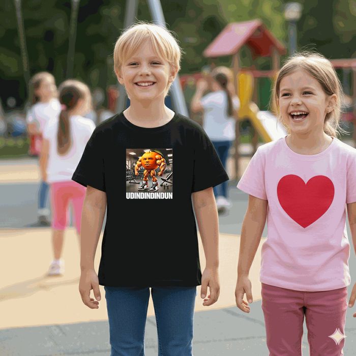 Koszulka dziecięca czarna udindindindun Italian Brainrot prezent 104