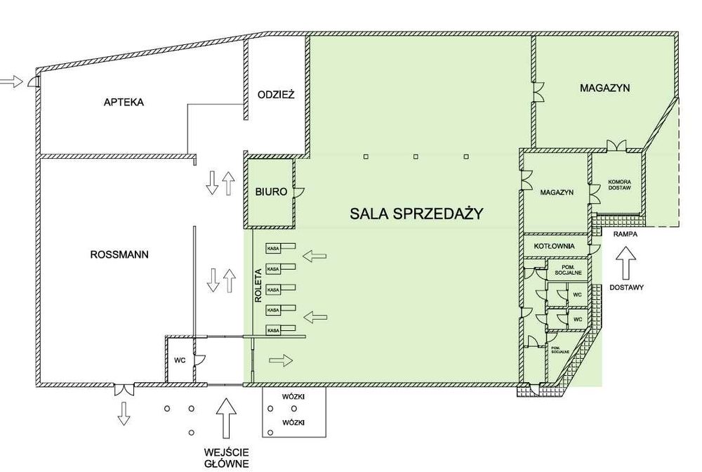 Lokal Pułtusk, Lokale handlowo-usługowe ul. Jana Pawła II , do 1300m2