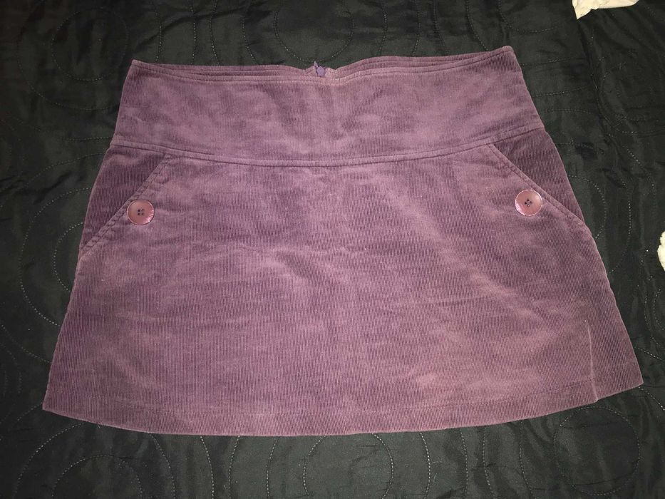 fioletowa spódnica Orsay - mięciutki sztruks, 40-42