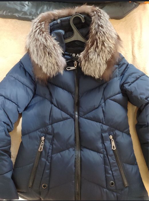 Пальто куртка з чорнобуркою