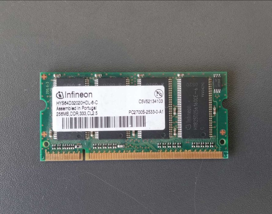 Pamięć RAM 1024MB (256MBx4) DDR333 cztery kości - cena za komplet!!