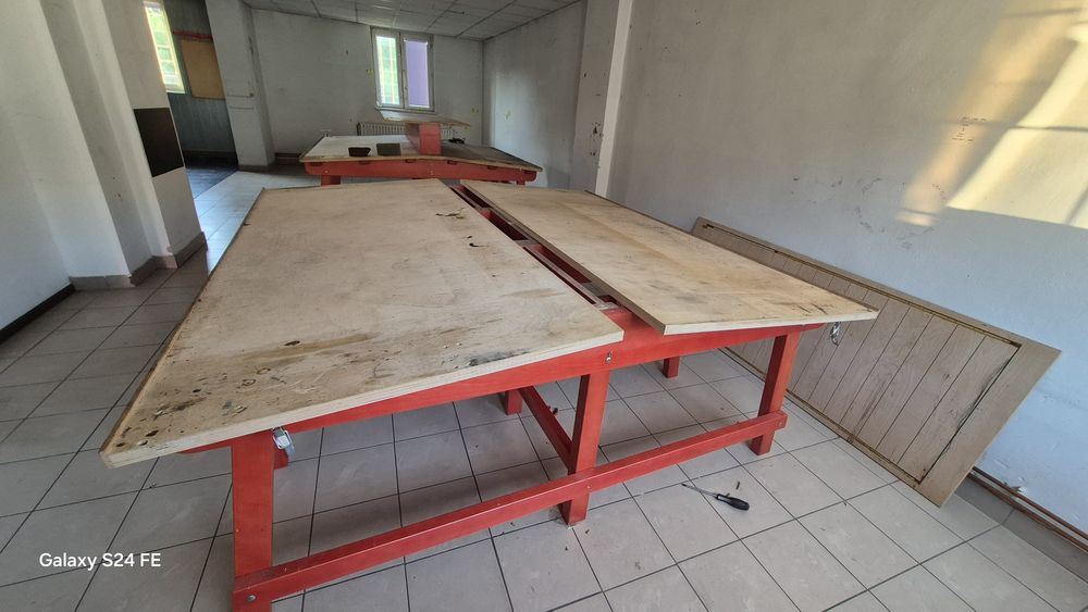 Duży stół krojczy warsztatowy  krawiecki roboczy