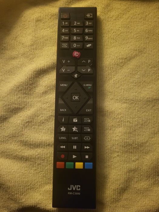 Oryginalny pilot do TV JVC (pasuje do Sharp) + baterie