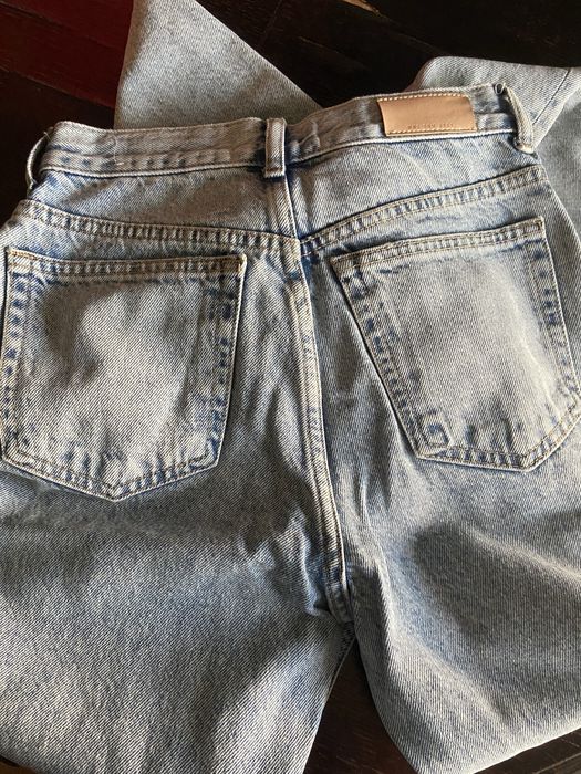 Calça de ganga MNG de lavagem  azul claro