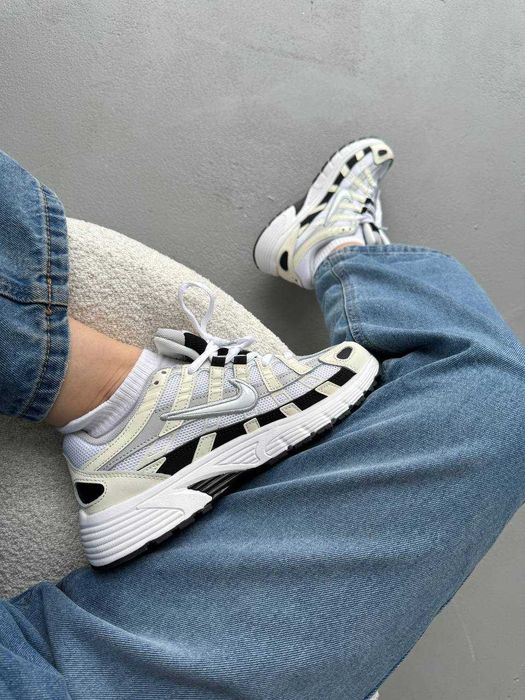 Мужские кроссовки Nike P-6000 White/Beige/Black. Размеры 40-45