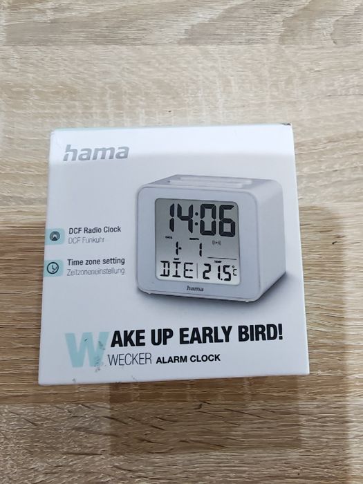 Radiowy budzik Hama 186305  , 2xAAA , DCF