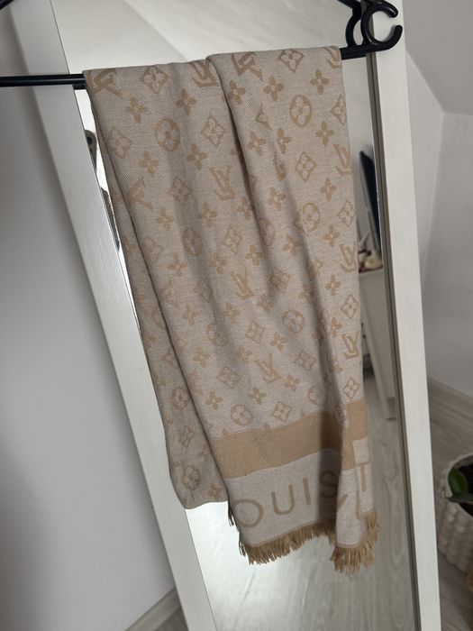 Chusta szalik LV hit beżowy louis