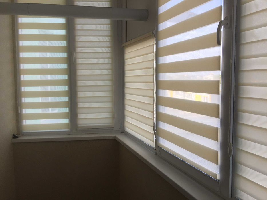 Ролеты из ткани , день - ночь , римская штора день-ночь ткань + тюль