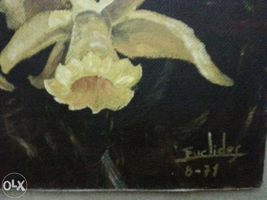 Quadro - Flores - 3 Jarros Amarelos