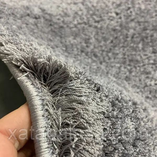 Килим сірий  шеггі shaggy 160*230