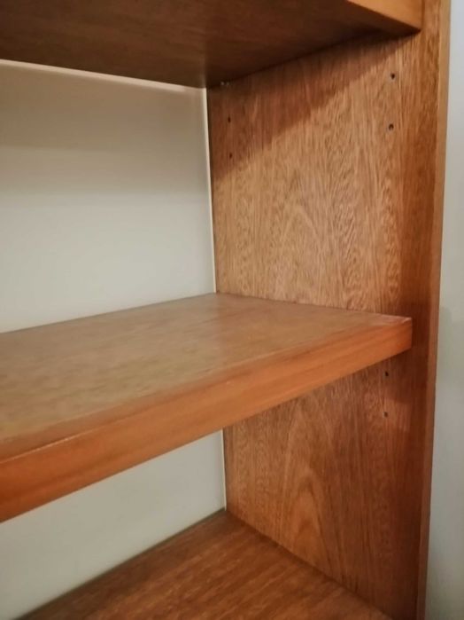 Estante de madeira de cerejeira 1,86cm altura x 1m largura x 33cm