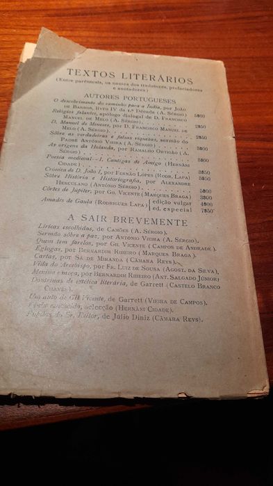 Livro Antigo Textos Literarios Amadis de Gaula Capa Mole