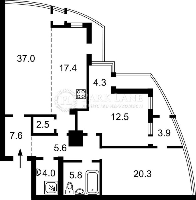 3-комнатная квартира по адресу ул. Богдана Хмельницкого (площадь 134 м²) - Atlanta.ua - фото 16