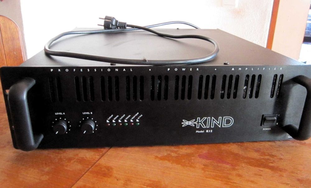 Sistema de Som Profissional: 2x Subwoofers RCF ESW 1018 + amplificador KIND audio K12