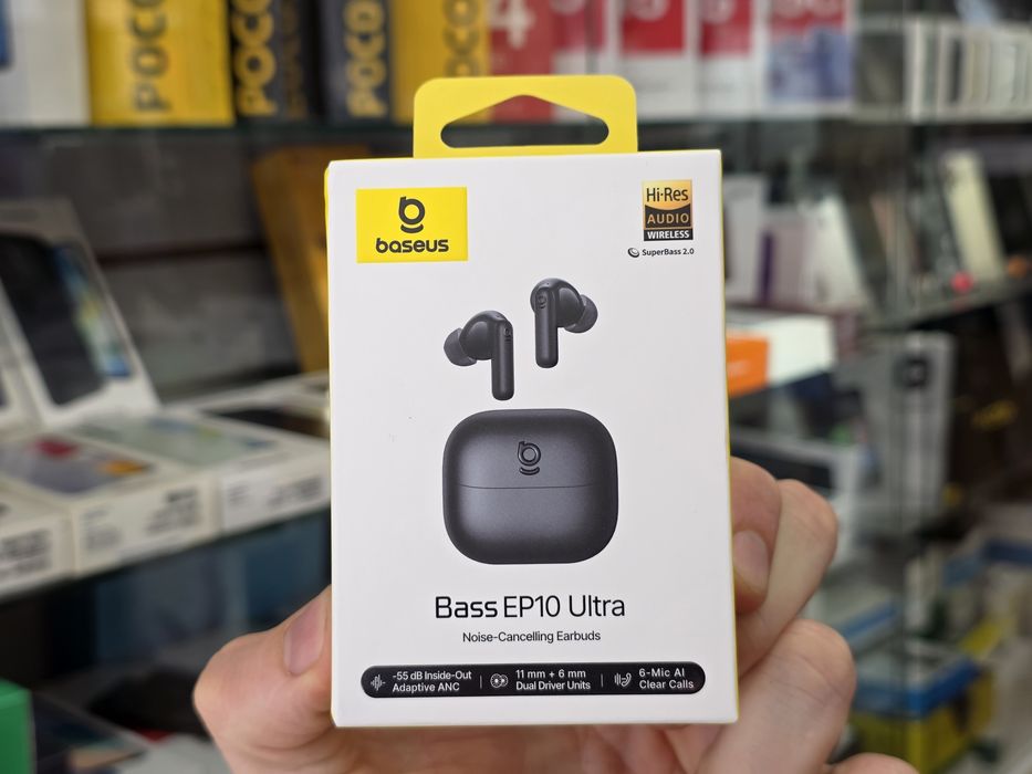 Бездротові Навушники Baseus EP10 і EP10 Pro ANC, Bluetooth 6.0 50 дБ,
