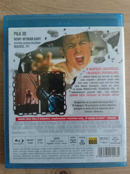 Piła 3d blu-ray wydanie polskie