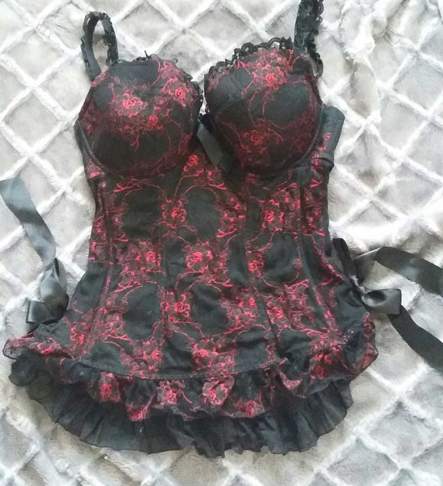 LA SENZA koronkowy gorset