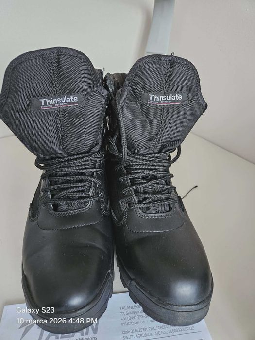 Buty męskie wojskowe  - czarne rozm. 42