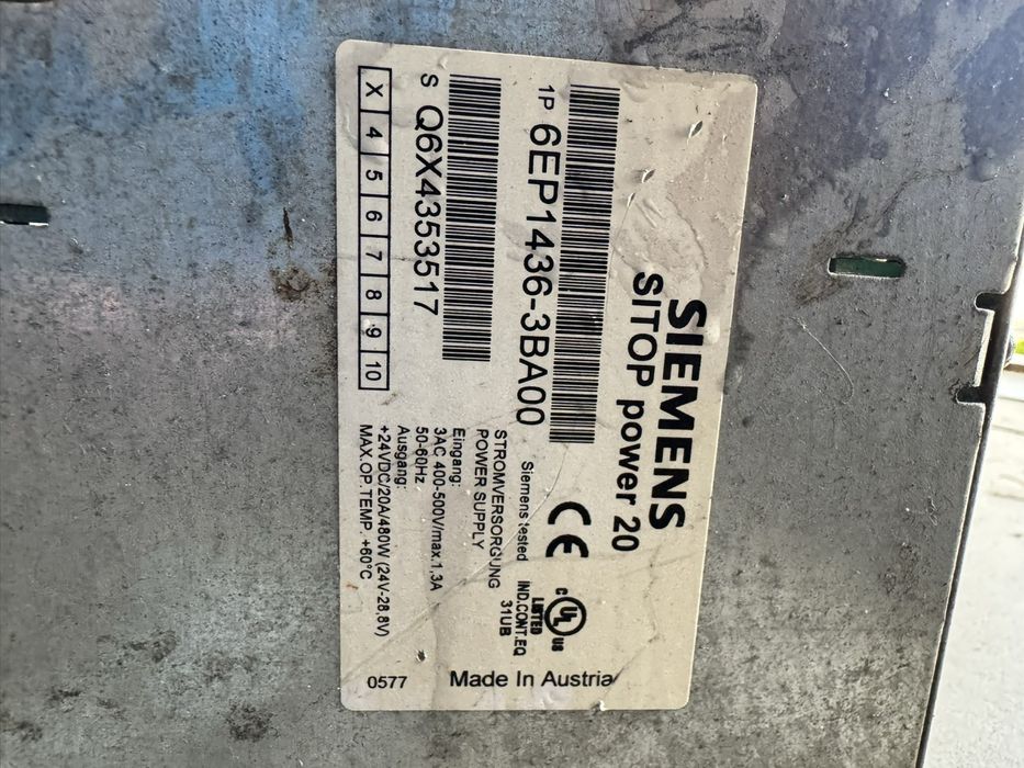 Блок питания 6EP1 436-3BA00, трехфазный Siemens