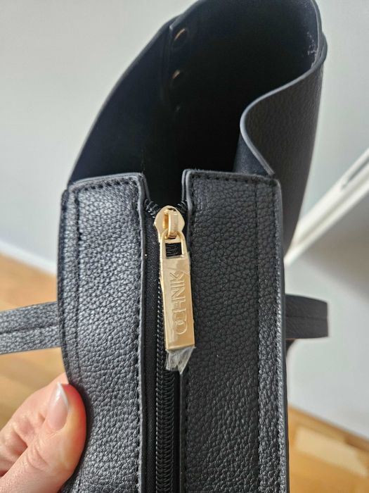 Czarna torebka Ochnik shopper A4