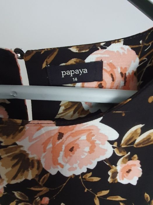 Sukienka Papaya rozm 14 EU 42 floral jesień
