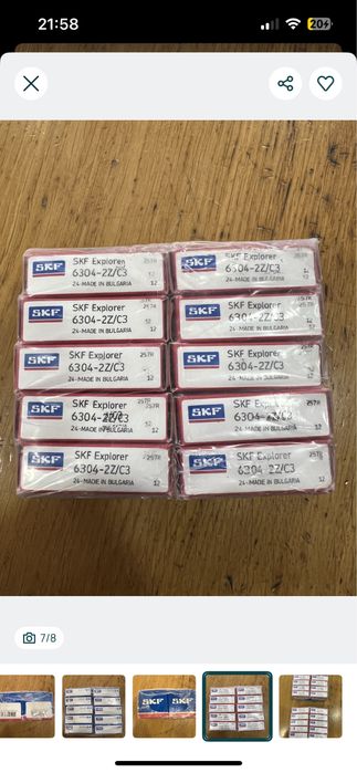 Rolamento rigido de esferas SKF 6304-2Z/C3 - NOVO