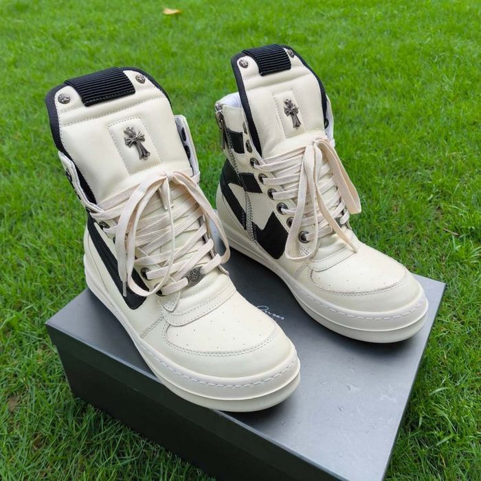 (БЕЗ ПЕРЕДОПЛАТИ)Rick Owens x Chrome Hearts рік овенс конверс білі