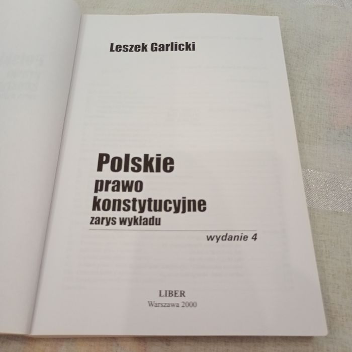 Polskie prawo konstytucyjne. Zarys wykładu. Garlicki