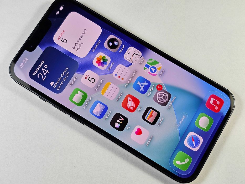 iPhone 13 128GB/ Midnight/ Bat 79%/ Grade B/ Gwarancja 12 miesięcy /+ ładowarka