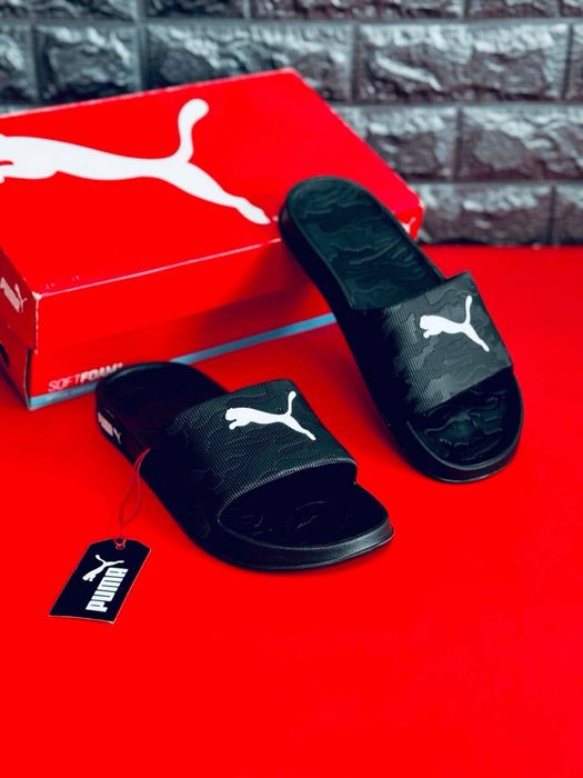 Шлепанцы мужские пума/puma слансы шлепки пума тапочки на лето puma резиновые тапочки силиконовые шлепанцы капці літні чоловічі шлепанці черные тапочки